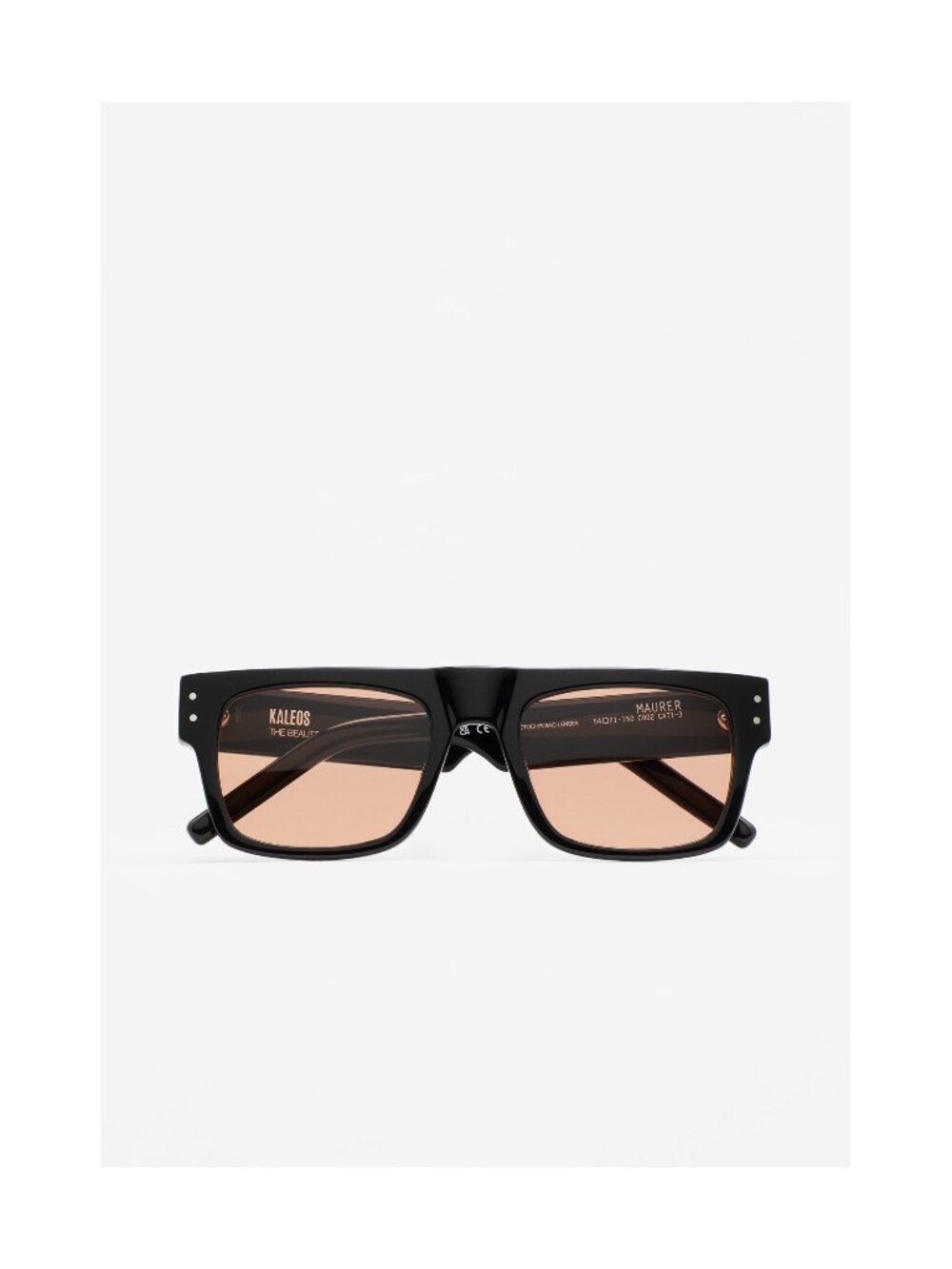 New Kaleos Unisex Sunglasses Multicolor Square Transparent Lens Acetate Frame